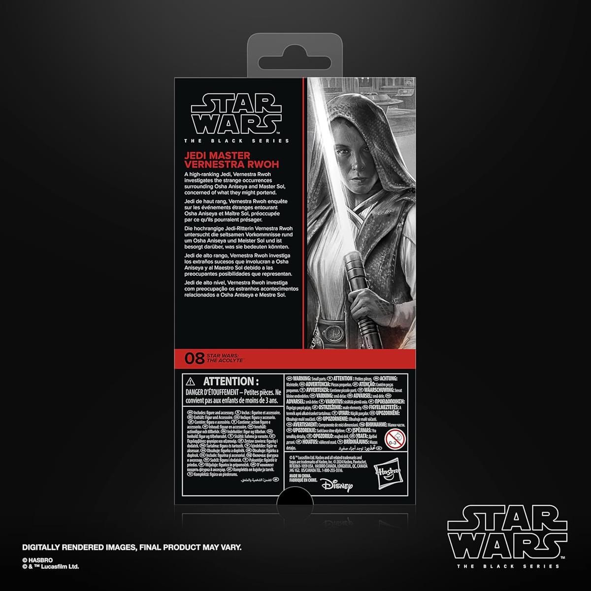 Star Wars The Black Series Jedi-Meisterin Vernestra Rwoh, The Acolyte Action-Figur zum Sammeln (15 cm)
