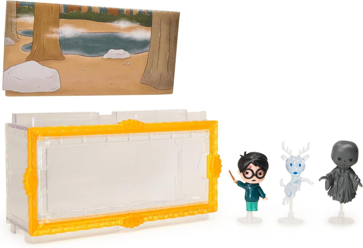Wizarding World Harry Potter - Micro Magical Moments Sammelfiguren Multipack "Patronus" mit Harry Potter, Hirsch-Patronus, Dementor und Setzkasten, für Kinder ab 6 Jahren, Fanartikel