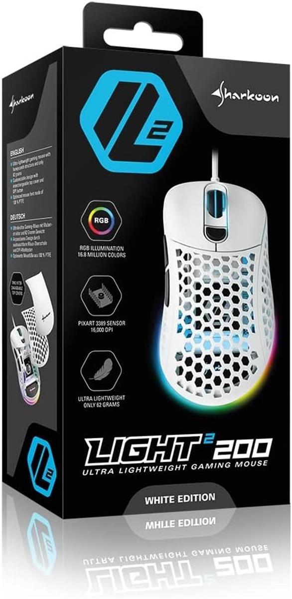 Sharkoon Light² 200 Gaming Maus white