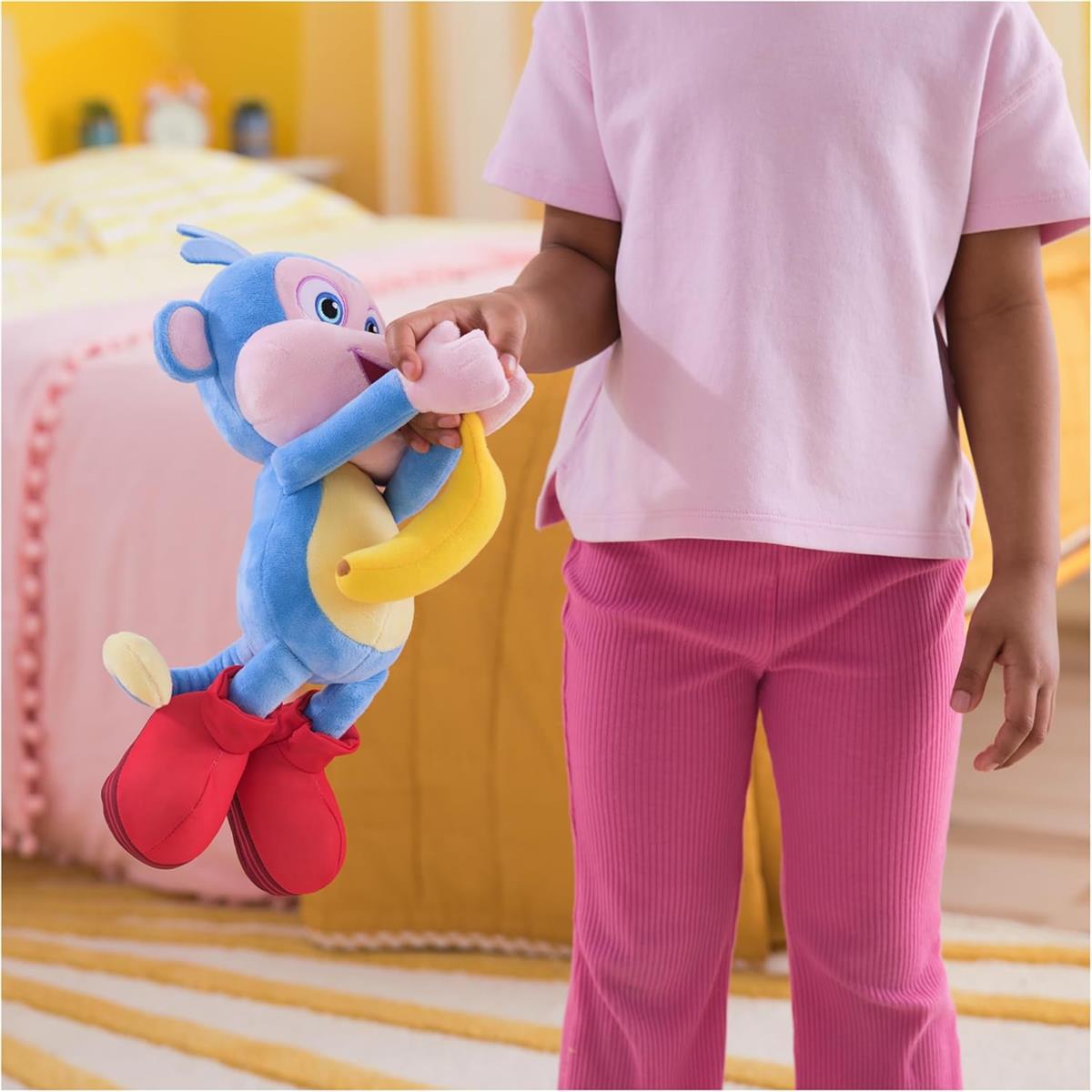 Dora Bananenfreund Boots - ca. 30 cm große, interaktive Plüschfigur zur beliebten TV-Serie mit 2 Liedern und 9 Sätzen, für fantasievolles Spielen, für Kinder ab 3 Jahren
