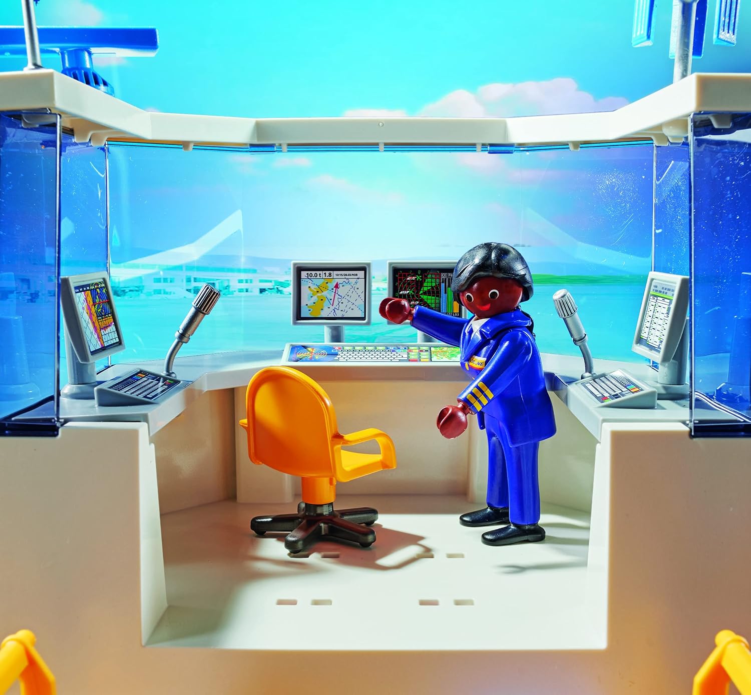PLAYMOBIL City Action 71153 Flughafen mit Flugzeug und Tower
