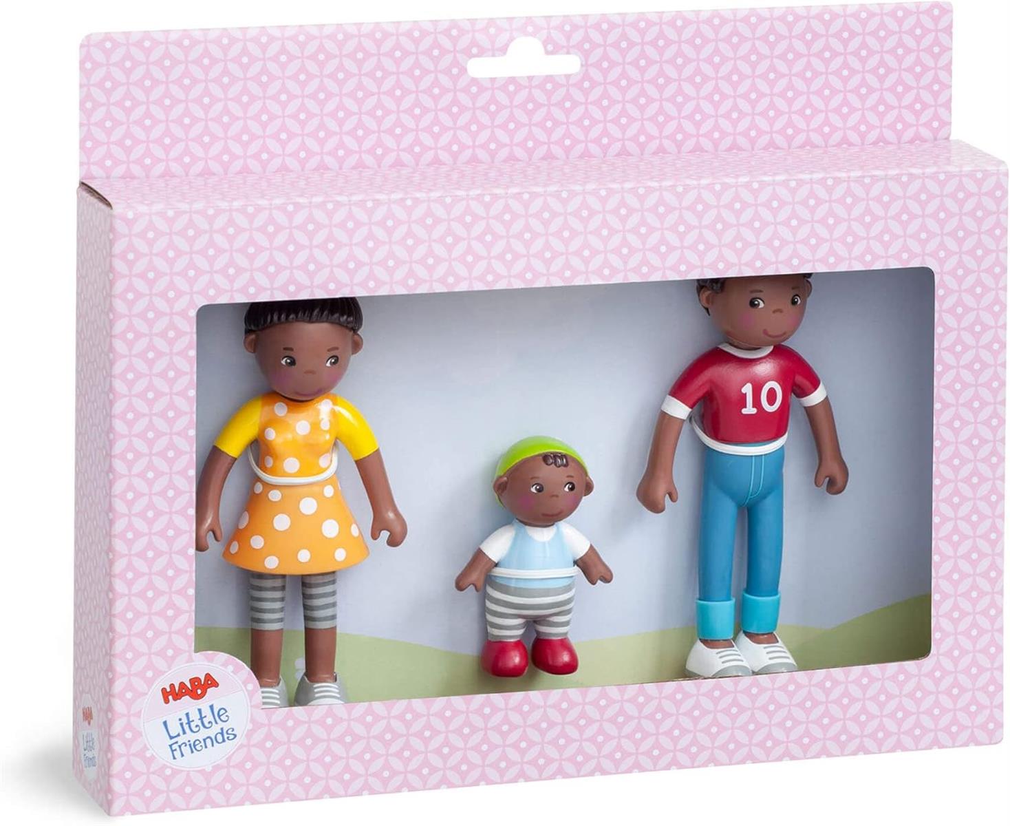 HABA 306696 - Little Friends Spielset Familienzeit, Zubehör für Biegepuppe ab 3 Jahren
