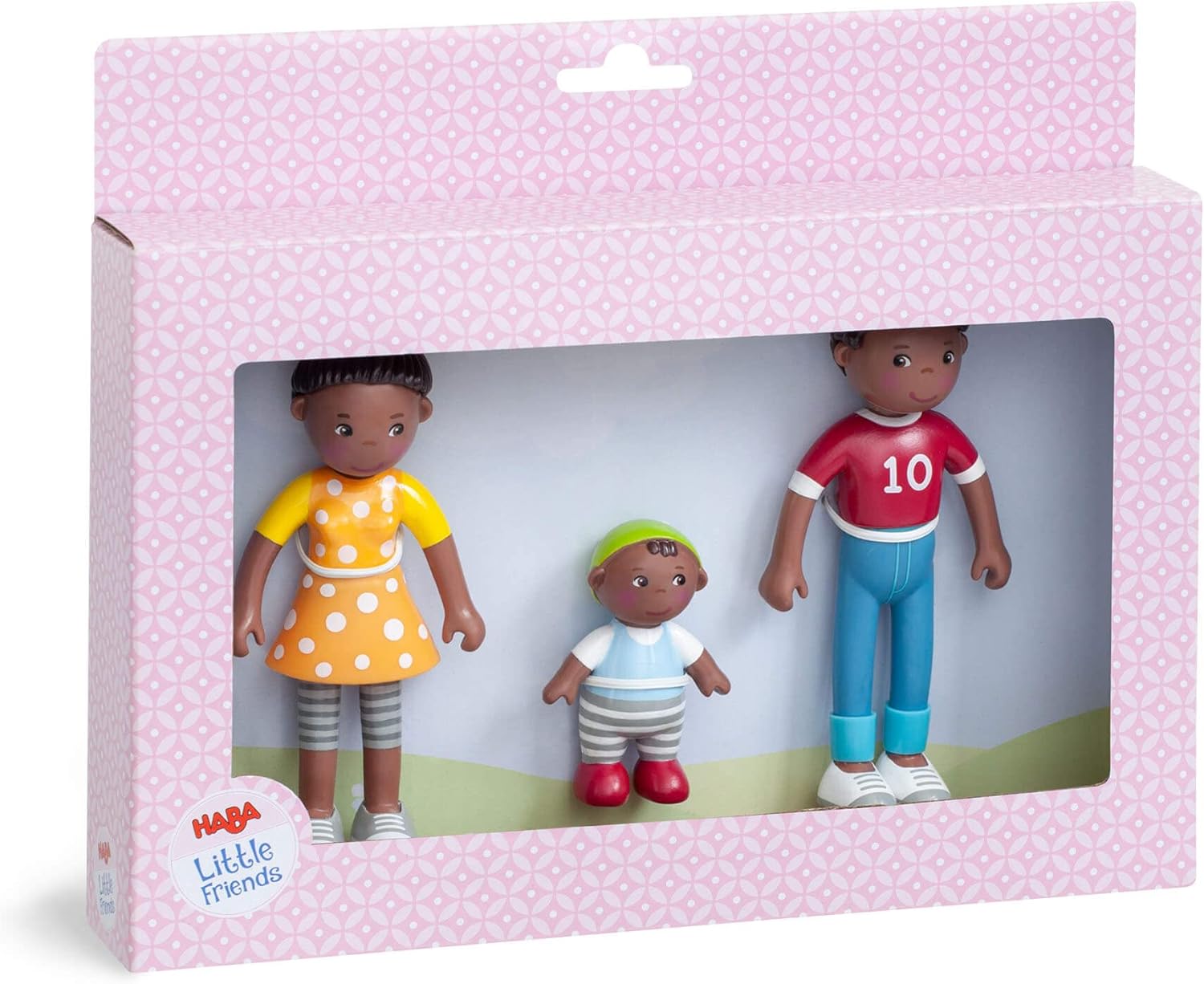 HABA 306696 - Little Friends Spielset Familienzeit, Zubehör für Biegepuppe ab 3 Jahren