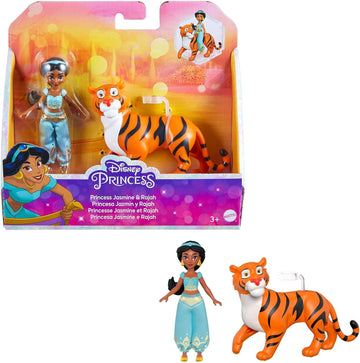 Mattel DISNEY Prinzessin Jasmin und Rajah Puppe Tigerfigur Aladdin 3 Jahren, HLW83