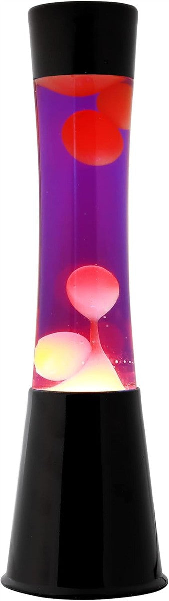 I-TOTAL® Lavalampe Magie Lavaspektakel: Einzigartiges für Ihr Zuhause Violett/Wachs Weiß