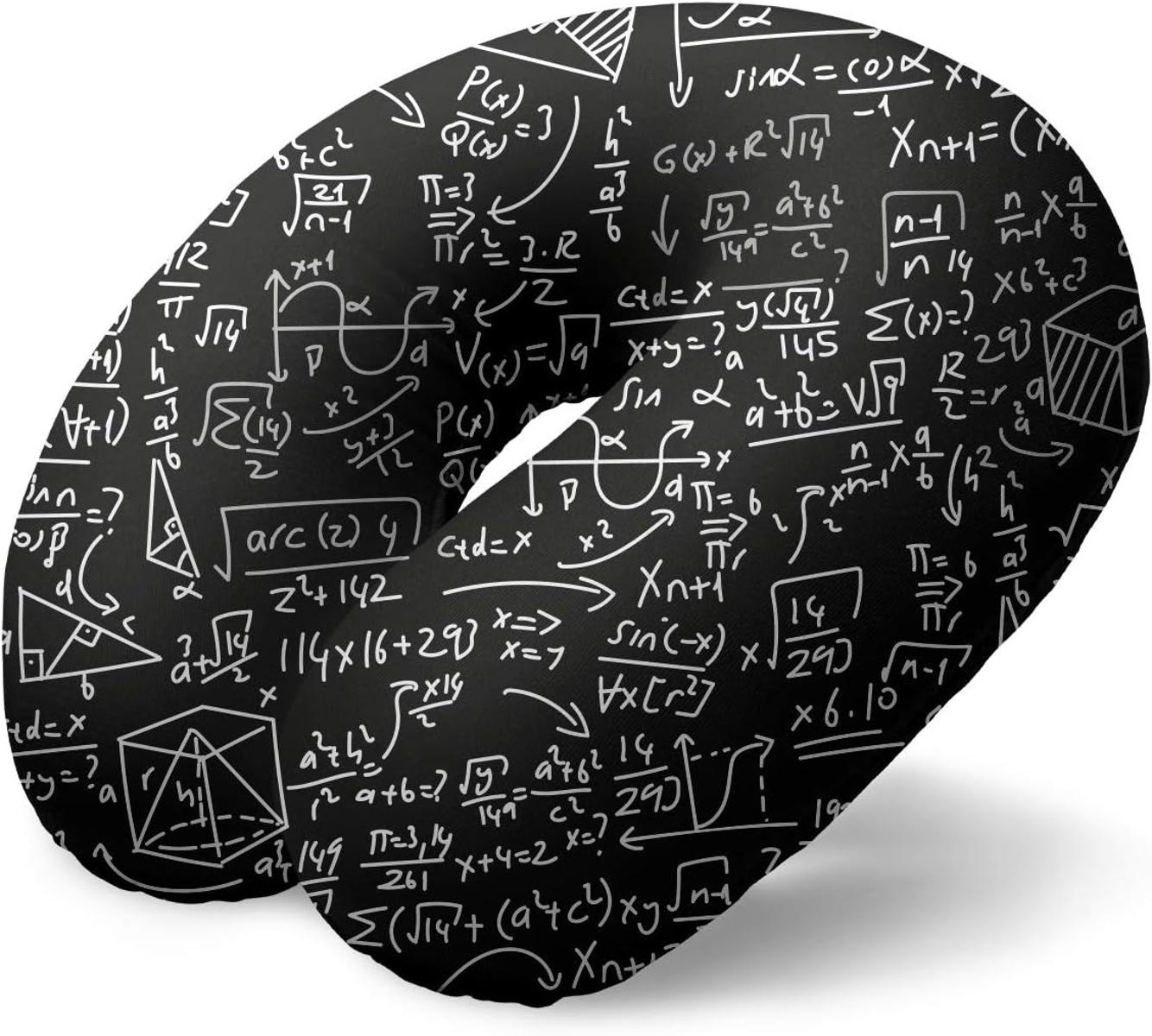 I-TOTAL® Reisekissen Nackenkissen weich für Nackenstützen Mathematik