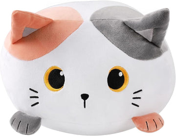 I-TOTAL® Dekoratives Kissen für Bett Sofa Bequem und kuschelig orange Katze