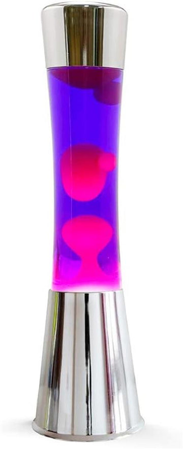 I-TOTAL® Lavalampe Magie Lavaspektakel: Dekolampe Farbe lila/rosa
