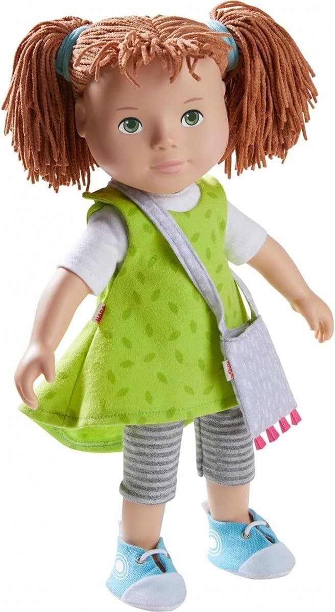 HABA 305585 - Spielpuppe Milou, Puppe mit weichem Körper, Gliedmaßen und Kopf aus Vinyl, 32 cm, Spielzeug ab 3 Jahren
