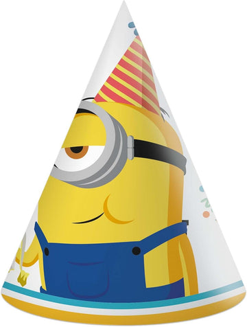 Procos Party-Hüte Minions Rise of Kru FSC-Papier 6 Stück gelb PR92140