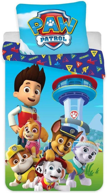 Baby Bettwäsche Set 2tlg. Paw Patrol 100% Baumwolle 100x135 cm, 40x60 cm, Baumwolle