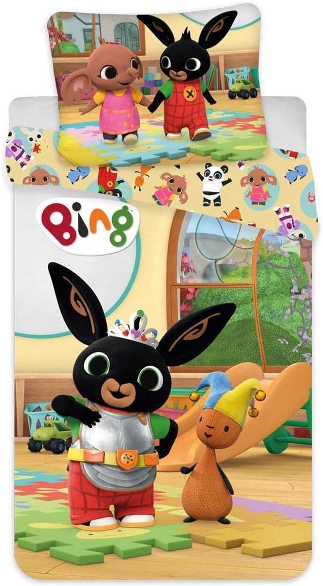 Jerry Fabrics Bunny Bing Kinder Bettwäsche Set 052 100x135 + 40x60 cm 100% Baumwolle