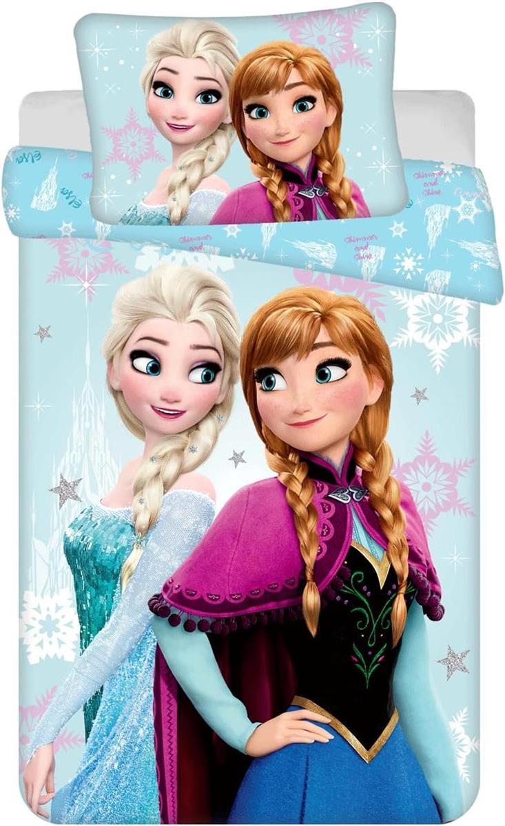 Disney Frozen Kinder Bettwäsche Eiskönigin Anna ELSA Kopfkissen Bettdecke 100 x135 cm