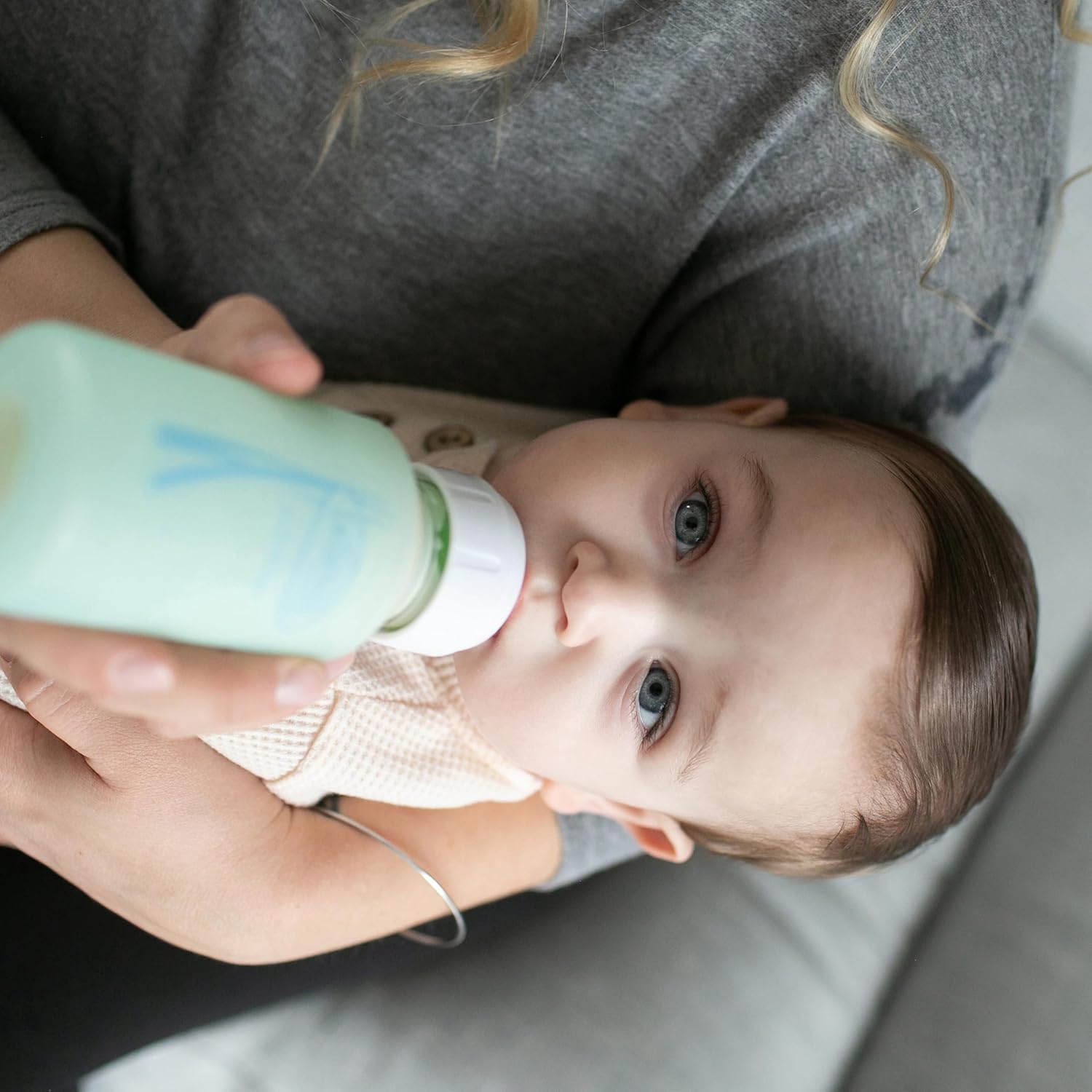 Dr. Brown's Anti-Colic Options+ schmale Glas-Babyflasche mit langsamem Trinksauger Stufe 1, BPA-frei, 120 ml, 0 m+, 1 Packung