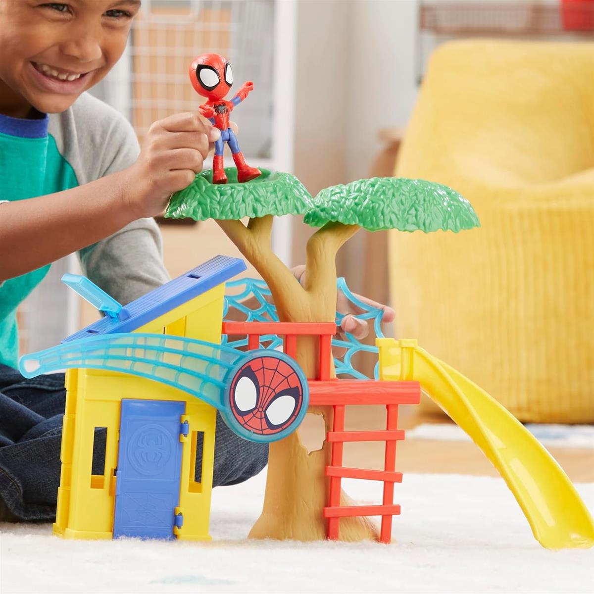 HASBRO Marvel Spidey und Seine Super-Freunde Spideys Spielplatz Spielset mit Spidey Action-Figur