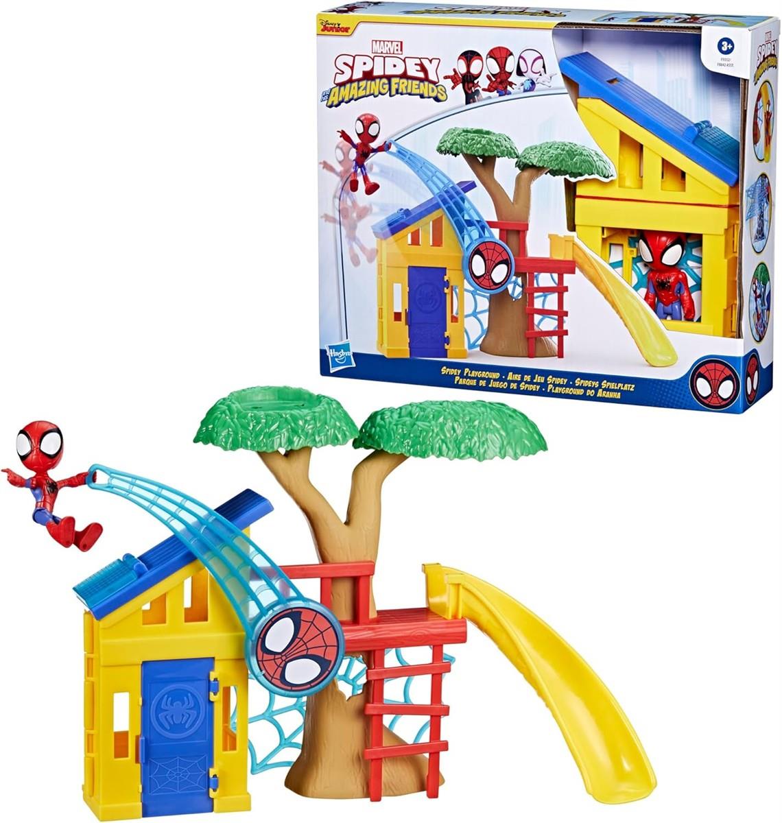HASBRO Marvel Spidey und Seine Super-Freunde Spideys Spielplatz Spielset mit Spidey Action-Figur
