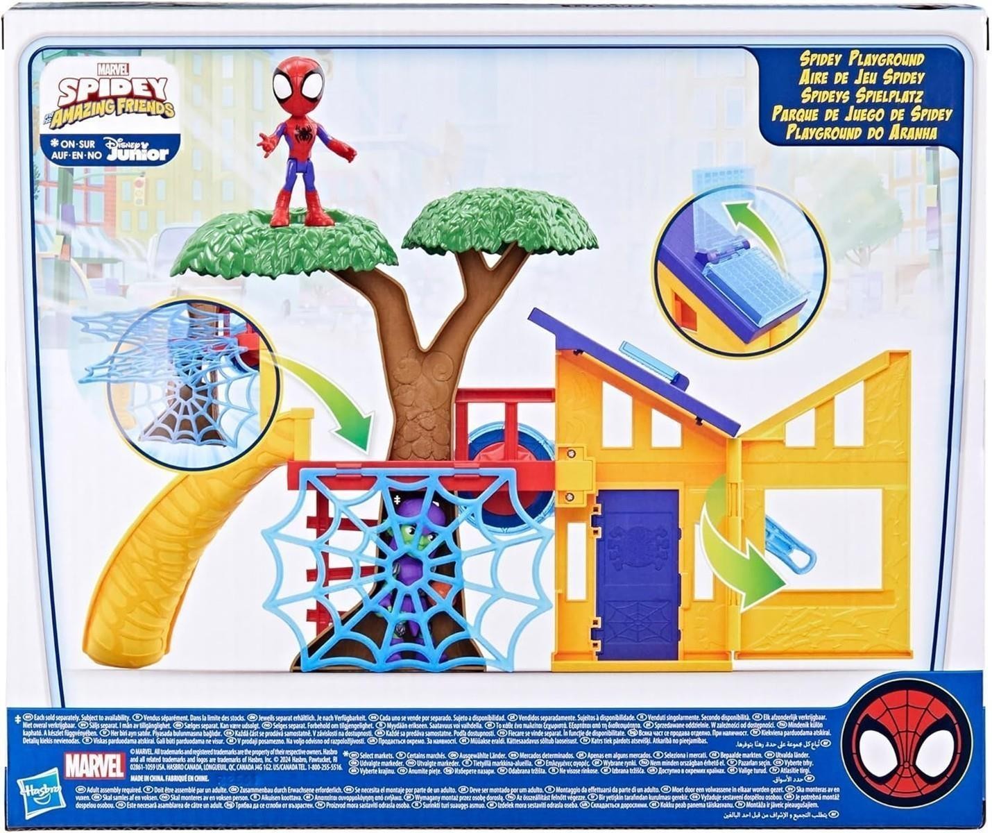 HASBRO Marvel Spidey und Seine Super-Freunde Spideys Spielplatz Spielset mit Spidey Action-Figur