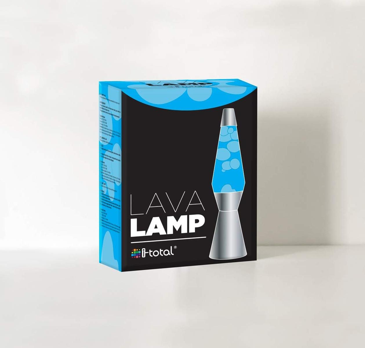 I-TOTAL® Lavalampe Magie Lavaspektakel: Einzigartiges für Ihr Zuhause Azul