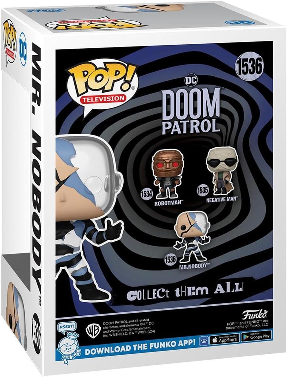 Funko POP! Doom Patrol  Mr. Nobody Leuchtet Im Dunkeln Vinyl-Sammelfigur