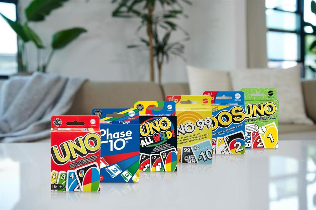 Mattel Games UNO House Rules Kartenspiel für Familienabende, Spieleabende, Reisen, Camping und Partys, HRL31