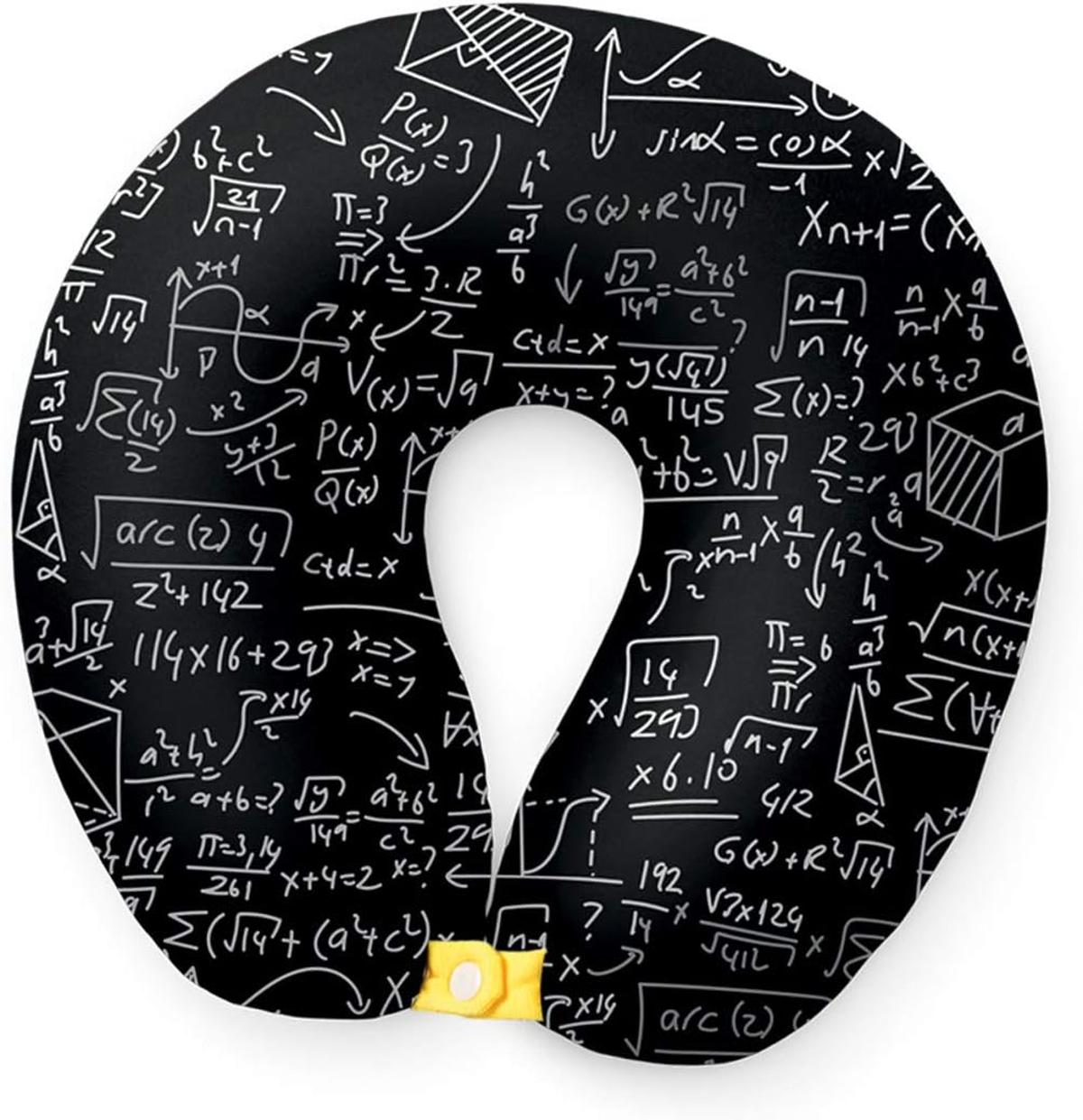 I-TOTAL® Reisekissen Nackenkissen weich für Nackenstützen Mathematik