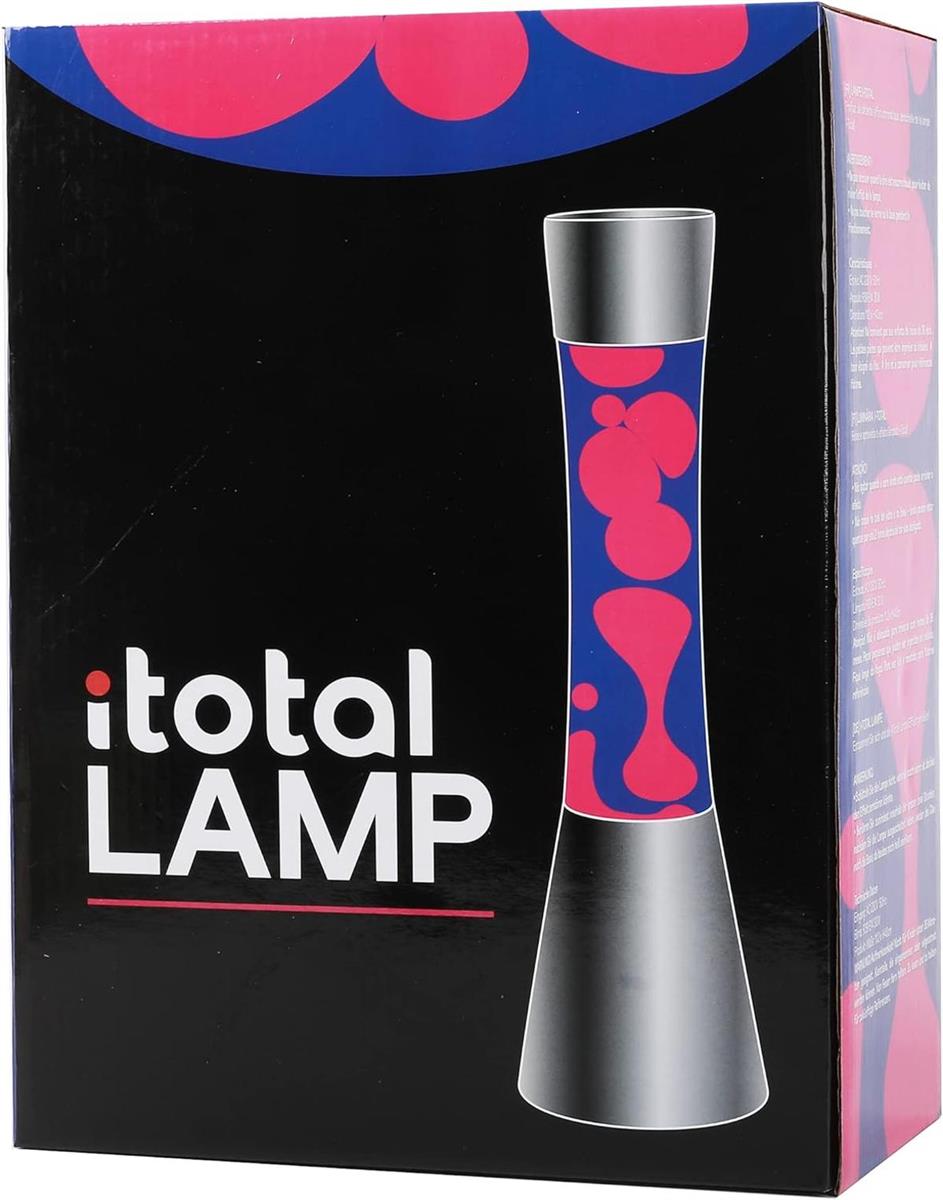 I-TOTAL® Lavalampe Magie Lavaspektakel: Dekolampe Farbe lila/rosa