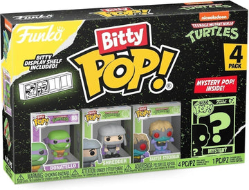 Funko Bitty Pop! Teenage Mutant Ninja Turtles - Leonardo, Michelangelo, April O’Neil und eine Überraschungs-Mini-Figur - 0.9 Inch (2.2 cm) - TMNT - Donatello Sammlerstück - Geschenkidee - TV Fans