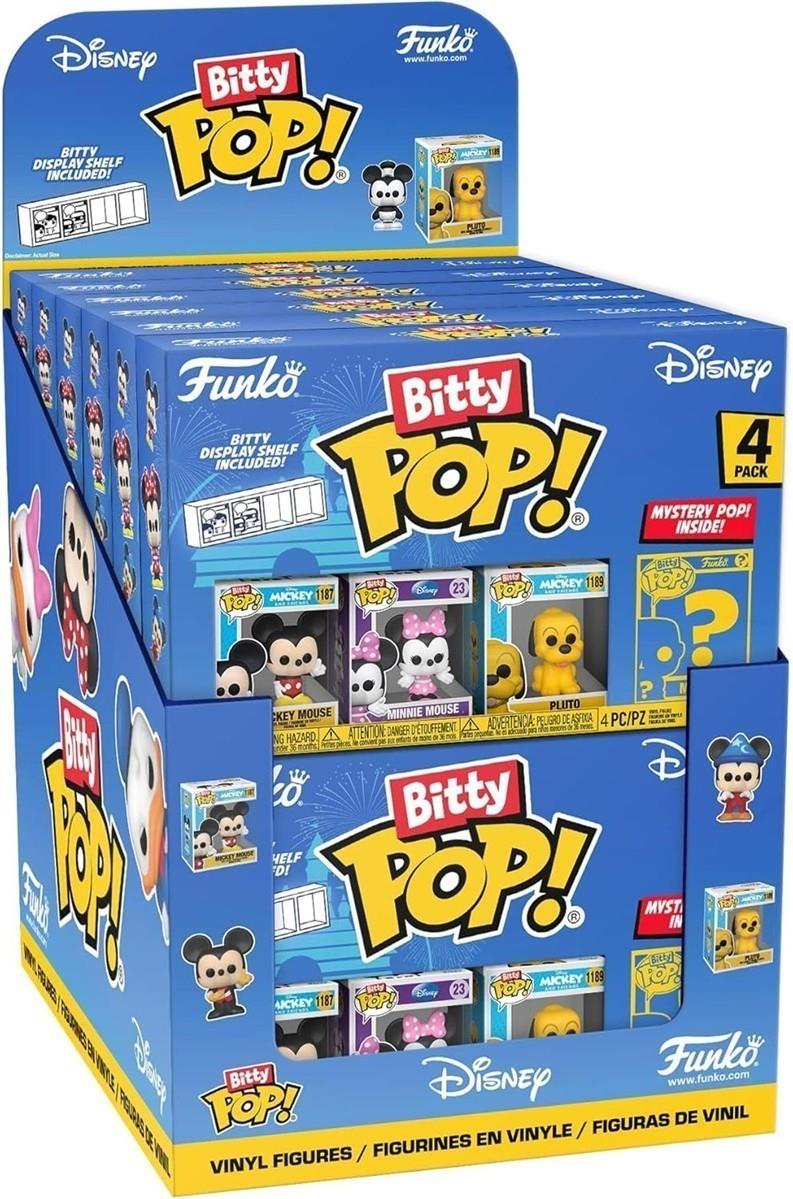 Funko Bitty Pop! Disney - Minnie Mouse (red Dress), Daisy Duck, Donald Duck und eine Überraschungs-Mini-Figur - 0.9 Inch (2.2 cm) Sammlerstück Stapelbares Display-Regal Inklusive - Geschenkidee