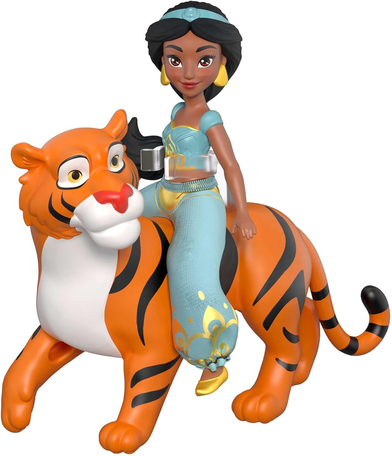 Mattel DISNEY Prinzessin Jasmin und Rajah Puppe Tigerfigur Aladdin 3 Jahren, HLW83