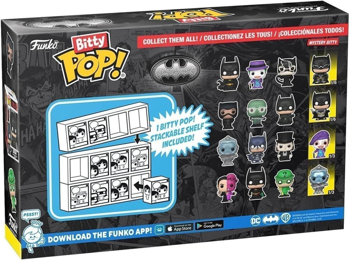 Funko Bitty Pop! Batman 85th - Catwoman 4PK und eine Überraschungs-Mini-Figur - 0.9 Inch (2.2 cm) - DC Comics Sammlerstück Stapelbares Display-Regal Inklusive