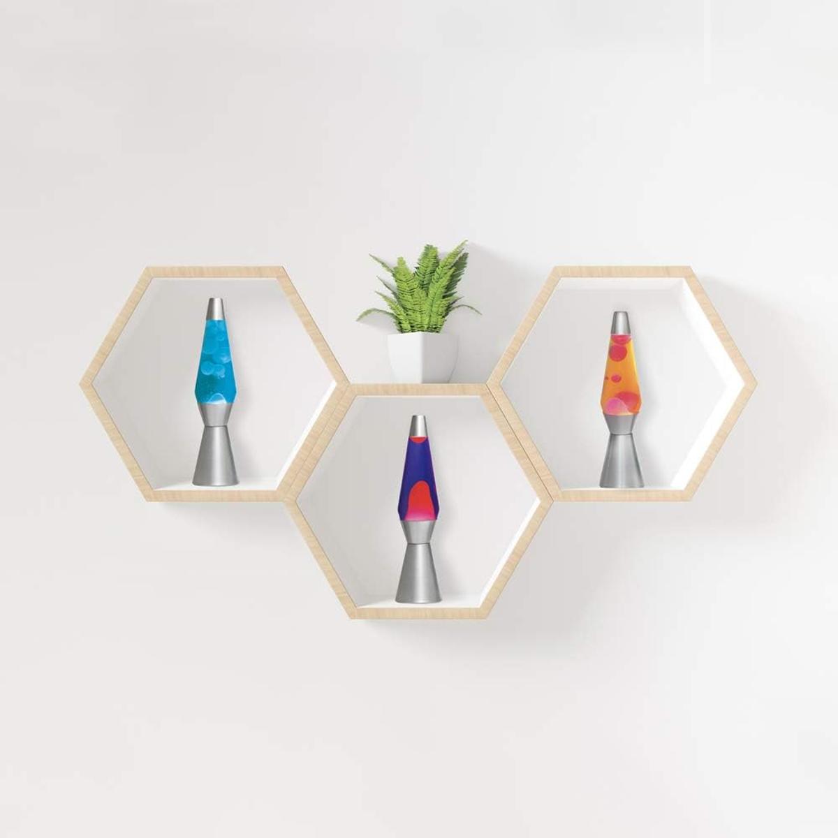 I-TOTAL® Lavalampe Magie Lavaspektakel: Einzigartiges für Ihr Zuhause Azul