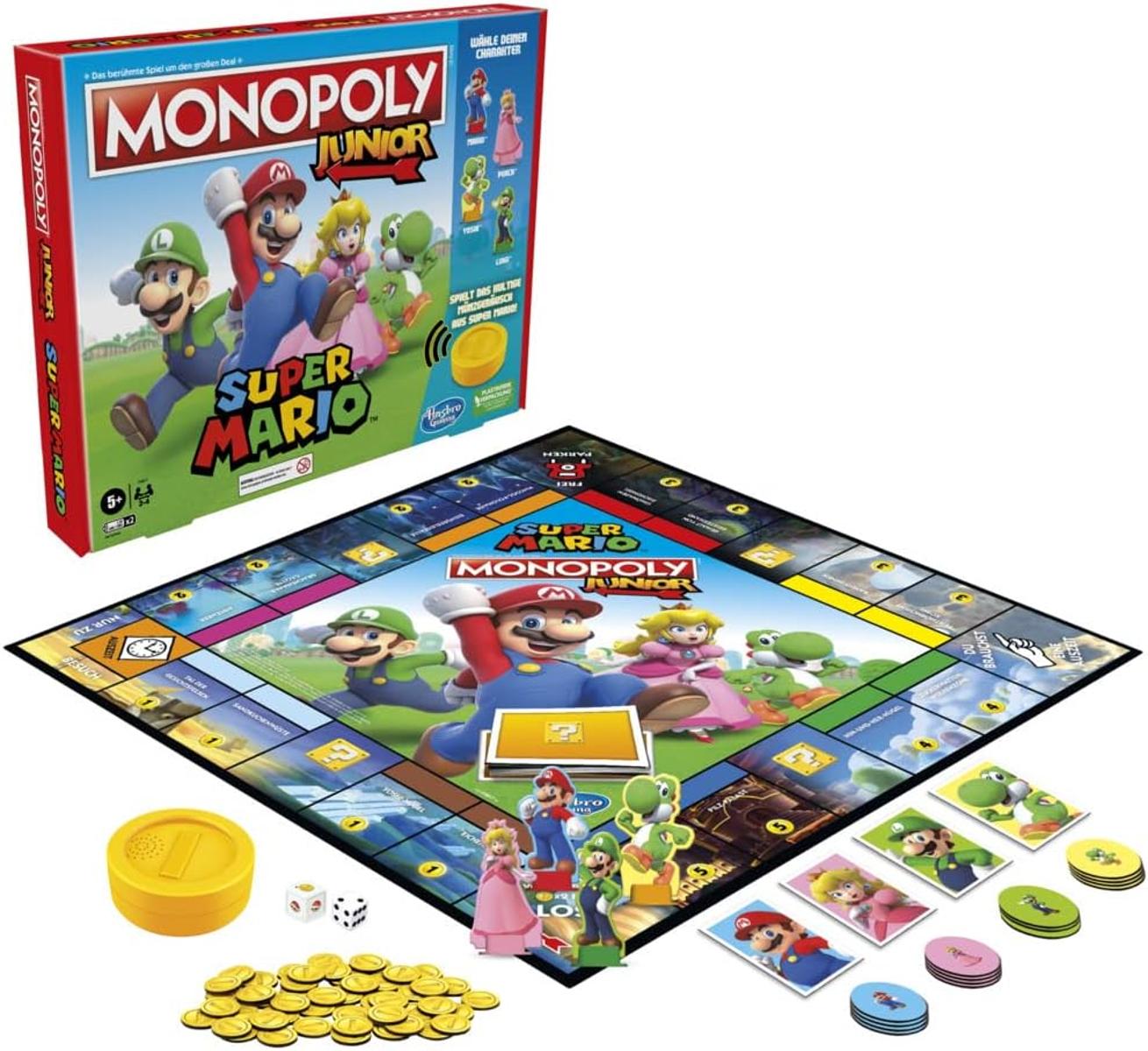 Hasbro Brettspiel Monopoly Junior Super Mario Edition ab 5 Jahren