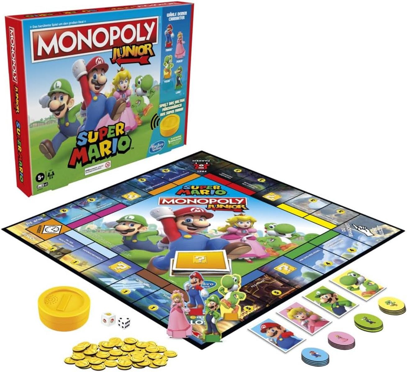Hasbro Brettspiel Monopoly Junior Super Mario Edition ab 5 Jahren