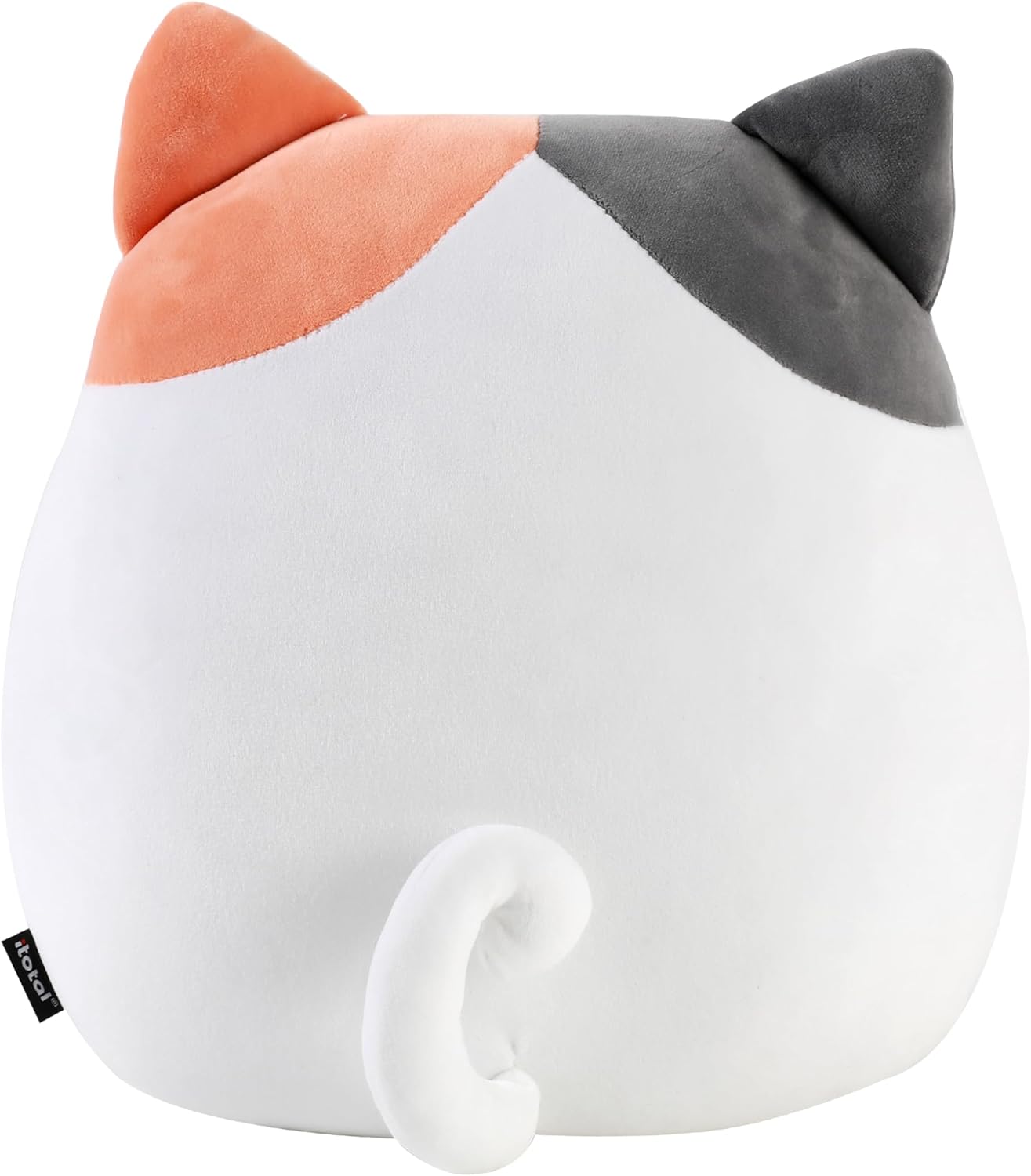 I-TOTAL ® - Dekokissen für Kinder/Wohnzimmer, Flauschiges Stoffkissen in Form Katze