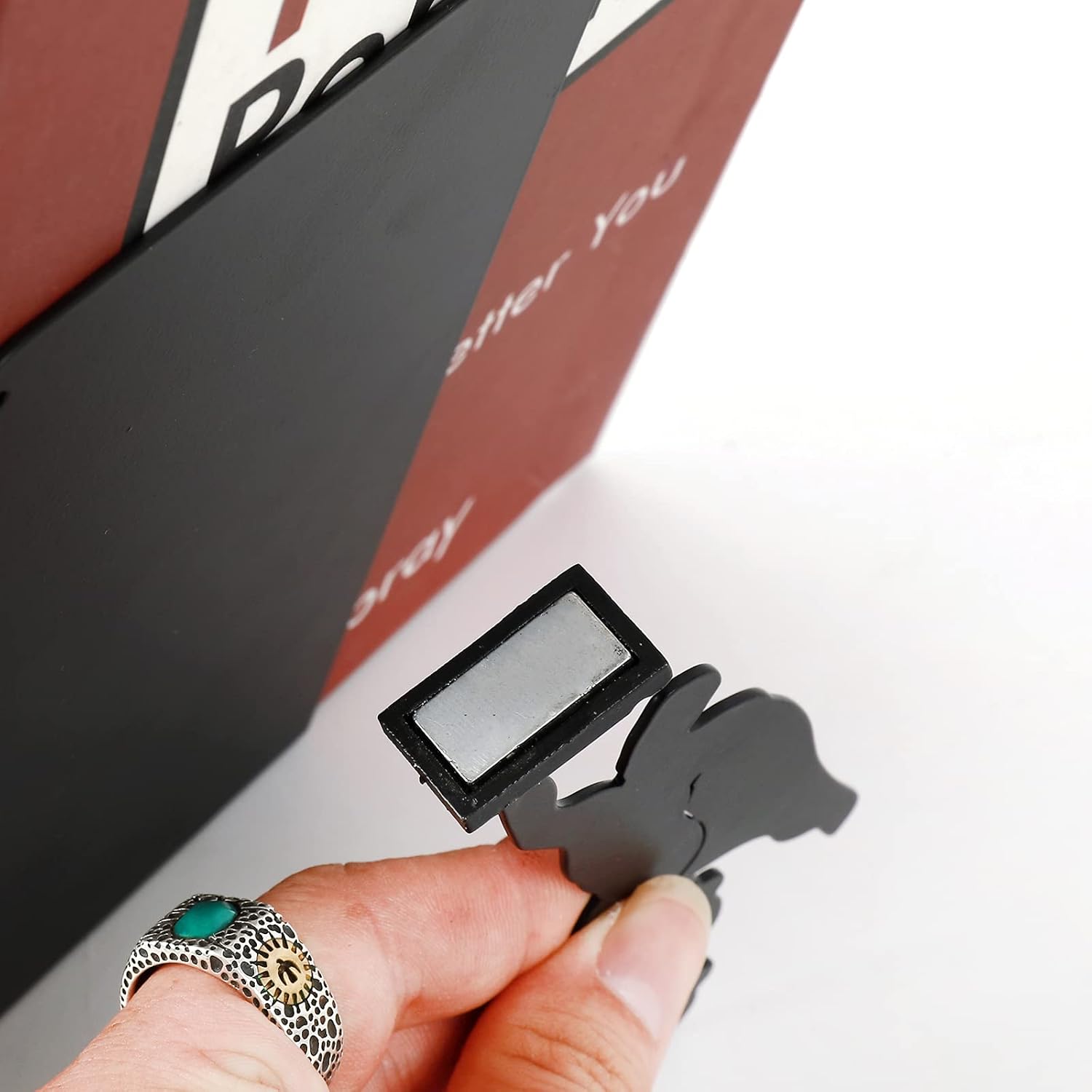 I-TOTAL® - Niedlicher Buchhalter aus Metall Buchstütze für Regal Tisch Superheld