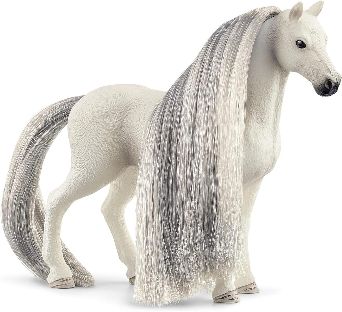 schleich HORSE CLUB Sofia's Beauties 42583 Quarter Horse Stute Spielset - 14-Teiliges Pferdespielzeugset mit Pferd mit Mähne und Zubehör für Fantasievolles Spiel Pferde Spielzeug ab 4