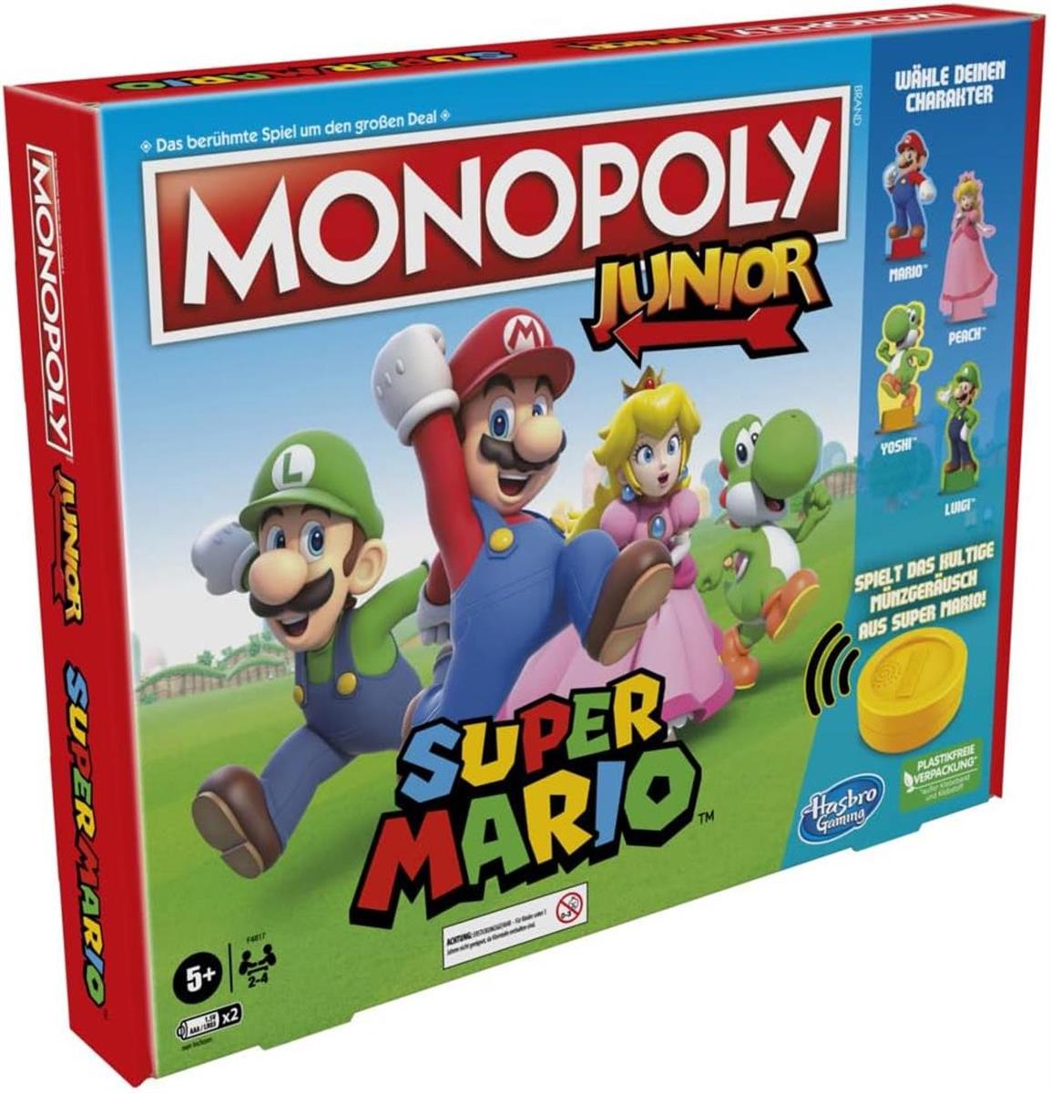 Hasbro Brettspiel Monopoly Junior Super Mario Edition ab 5 Jahren