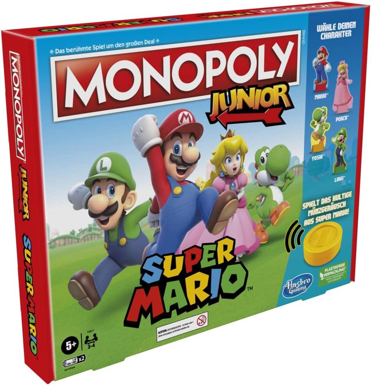 Hasbro Brettspiel Monopoly Junior Super Mario Edition ab 5 Jahren