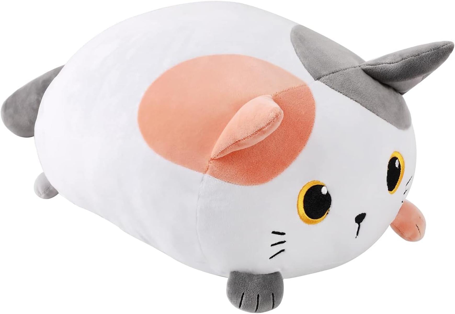 I-TOTAL® Dekoratives Kissen für Bett Sofa Bequem und kuschelig orange Katze