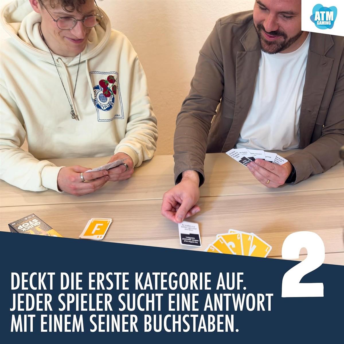 ATM Gaming Quickstop Das Buchstaben-Duell Kartenspiel 2 bis 7 Spieler