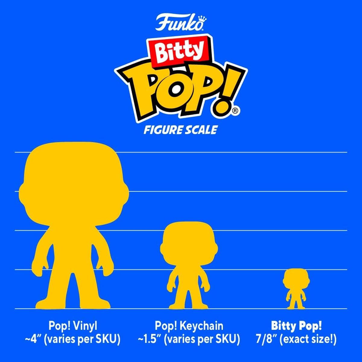 Funko Bitty Pop! Disney - Minnie Mouse (red Dress), Daisy Duck, Donald Duck und eine Überraschungs-Mini-Figur - 0.9 Inch (2.2 cm) Sammlerstück Stapelbares Display-Regal Inklusive - Geschenkidee