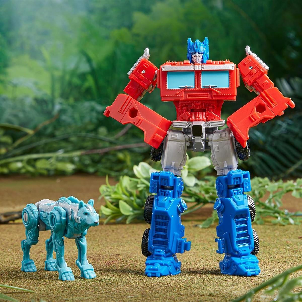 Transformers: Aufstieg der Bestien Beast Alliance Beast Weaponizers 2er-Pack Optimus Prime Spielzeug, ab 6, 12,5 cm