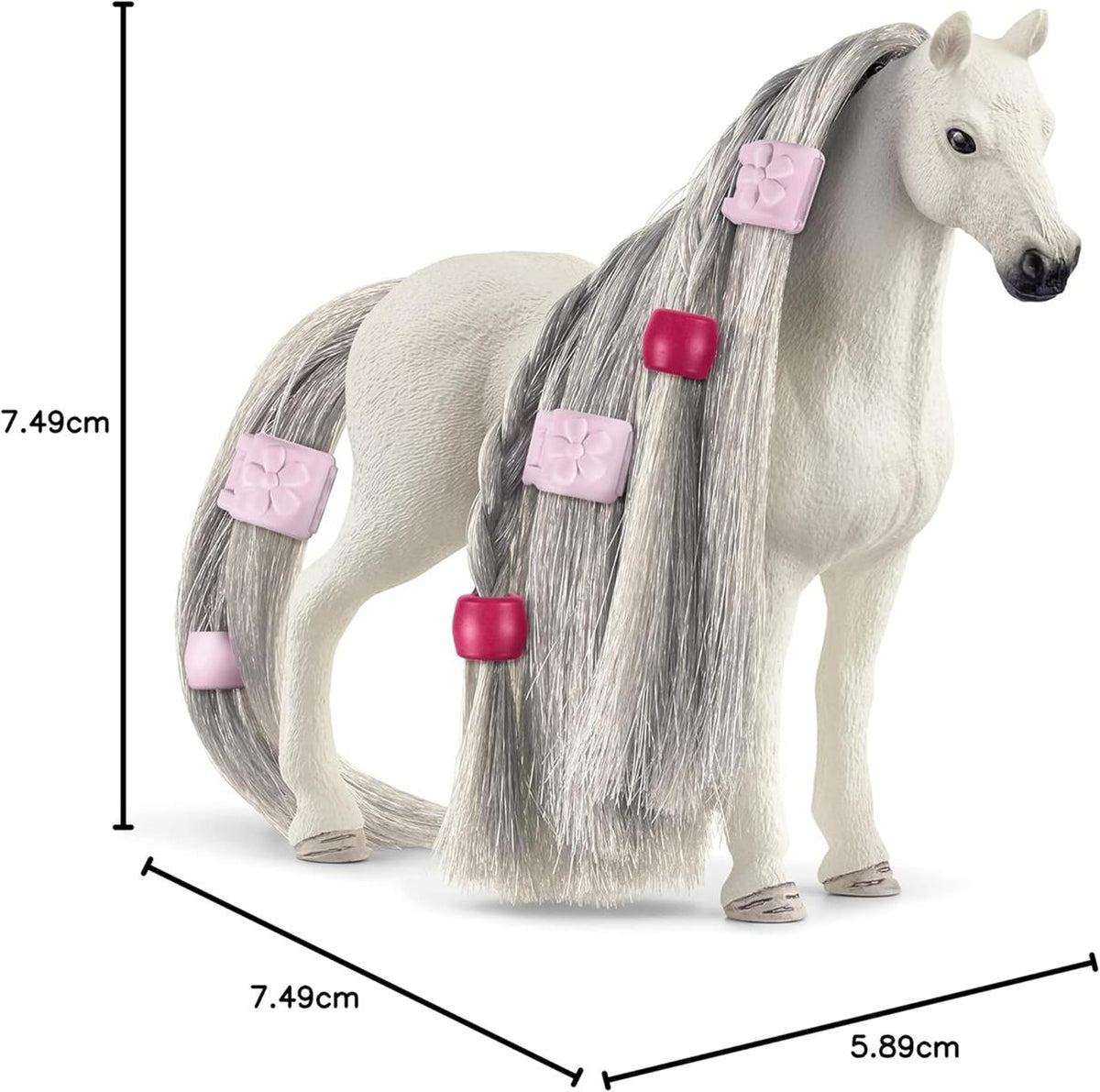 schleich HORSE CLUB Sofia's Beauties 42583 Quarter Horse Stute Spielset - 14-Teiliges Pferdespielzeugset mit Pferd mit Mähne und Zubehör für Fantasievolles Spiel Pferde Spielzeug ab 4