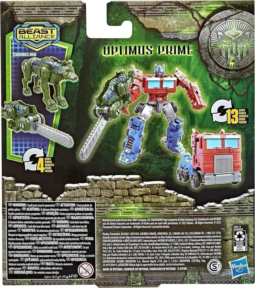 Transformers: Aufstieg der Bestien Beast Alliance Beast Weaponizers 2er-Pack Optimus Prime Spielzeug, ab 6, 12,5 cm