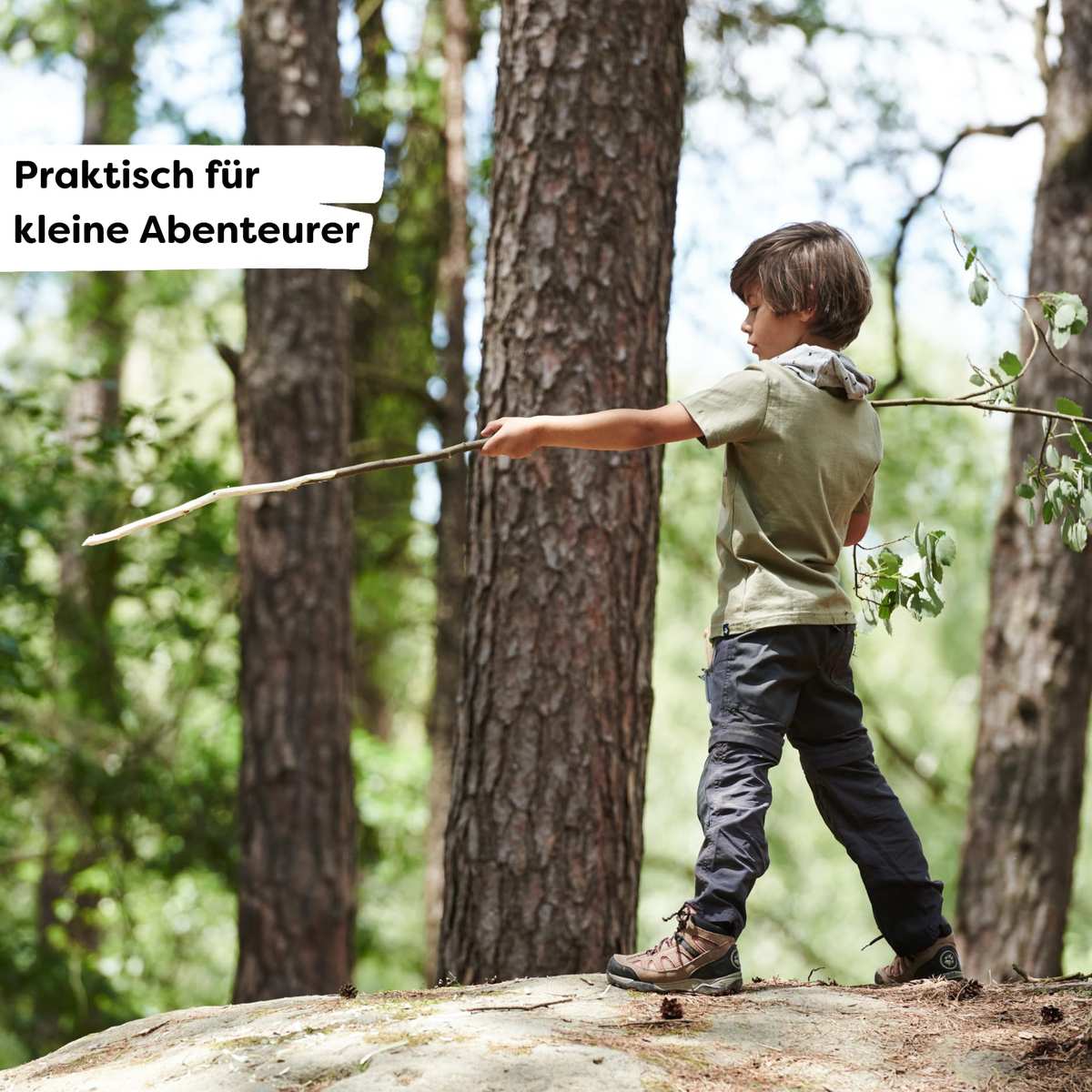 HABA 304245 Terra Kids Outdoormesser, ergonomisches Freizeit und Schnitzmesser, feststehende Klinge aus rostfreiem Stahl, transparent