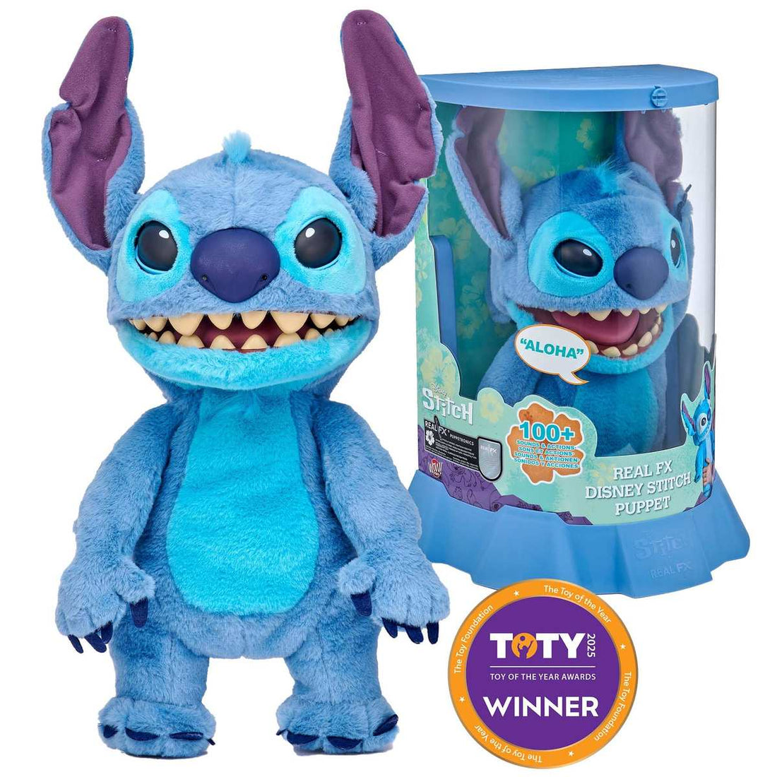 WOW! STUFF Real FX Disney Stitch Puppet 45,7 cm Animatronic Plüschfigur ab 6 Jahren