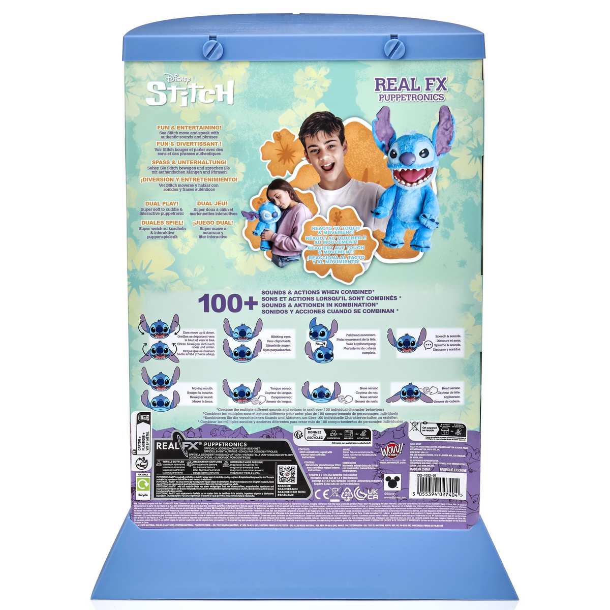 WOW! STUFF Real FX Disney Stitch Puppet 45,7 cm Animatronic Plüschfigur ab 6 Jahren