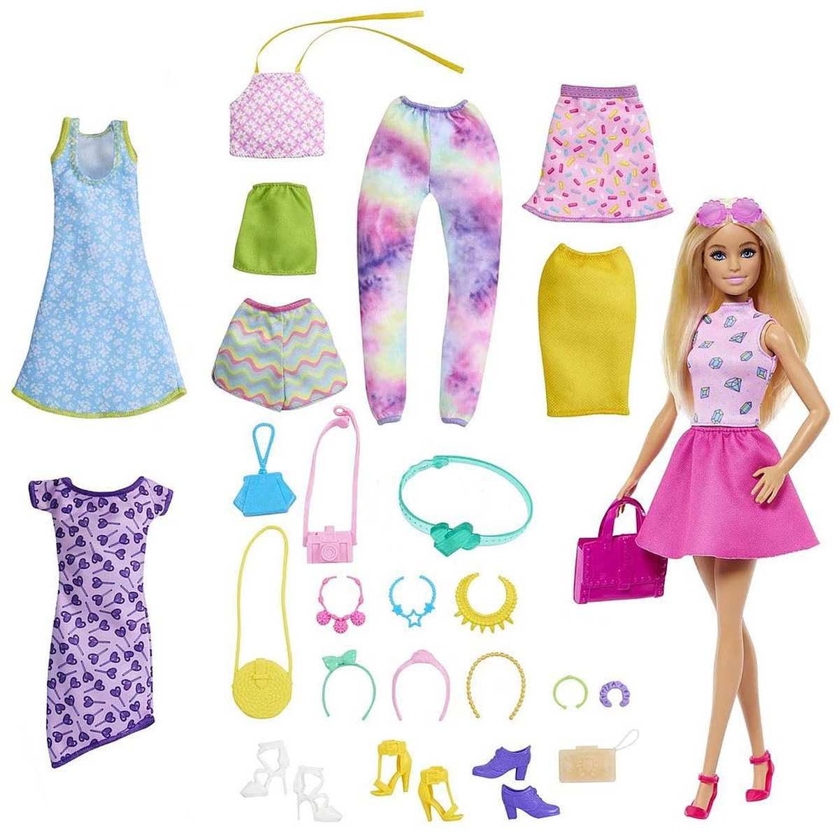 Barbie Großes Fashion Mode Spiel-Set Mattel Puppe und Kleidung ab 3 Jahre