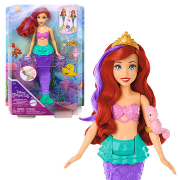 Mattel DISNEY Arielle Meerjungfrau Puppe Farbwechsel + Zubehör u. Freunde Unterwasserabenteuer HPD43 3+
