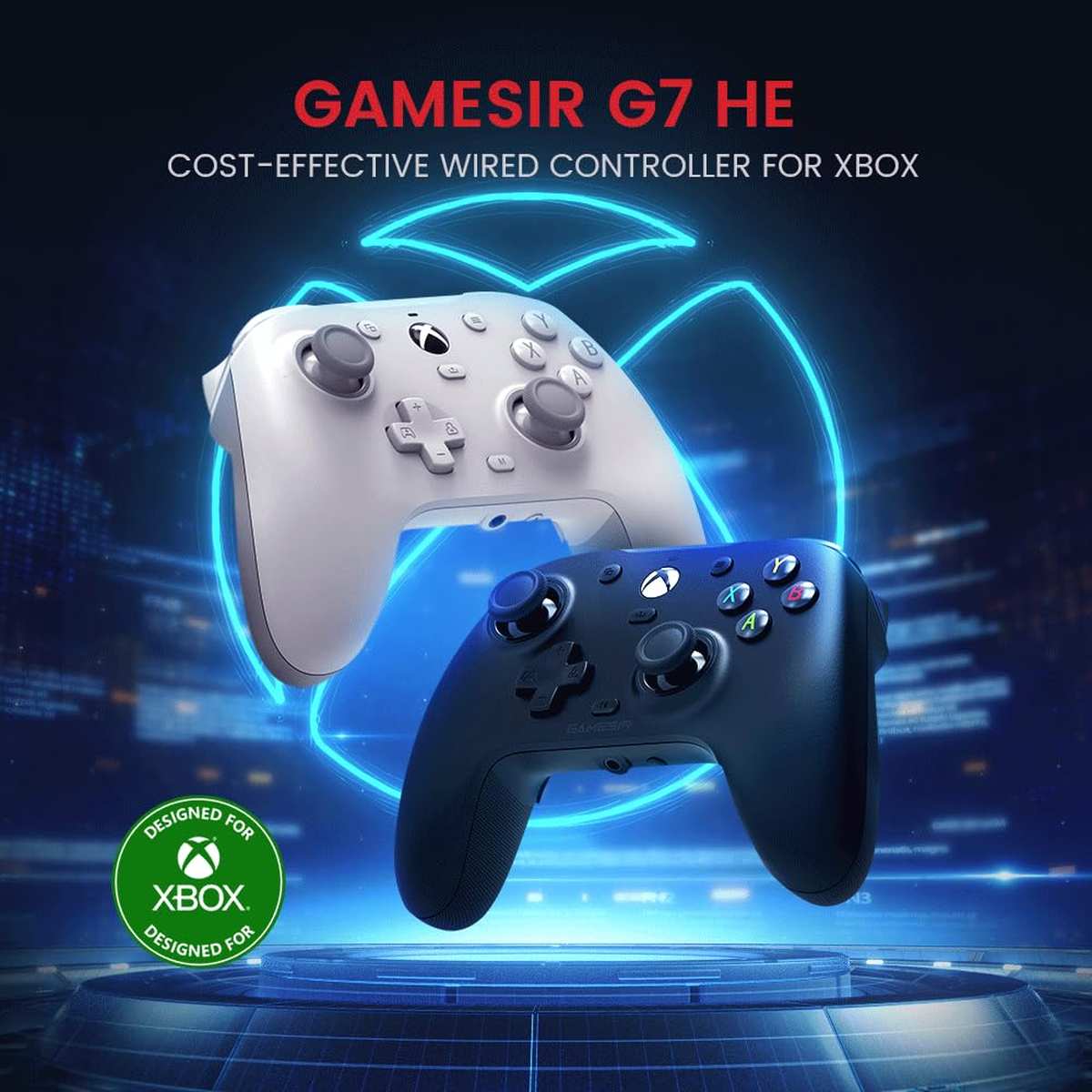GameSir G7 HE Wired Controller für Xbox Series Windows 10|11 PC Game Controller mit Hall Effekt Sticks Black